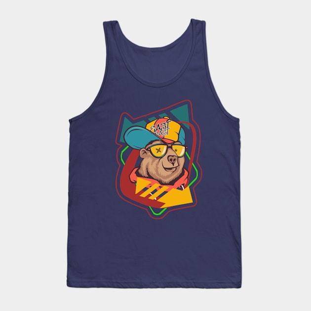 West Coast Bear Pinball style Tank Top by SpaceWiz95